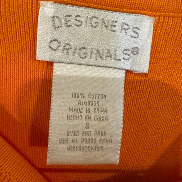Designers Originals Orange Fitted Sleeveless Tank Top. NWT. - Picture 3 of 4